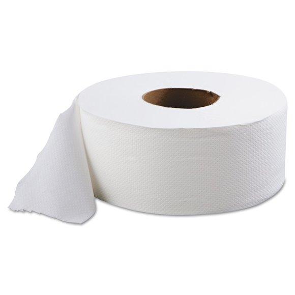 Morcon Tissue Jumbo Toilet Paper, Septic Safe, 2-Ply, White, 700 ft, 12 Rolls/Ca - Picture 2 of 2